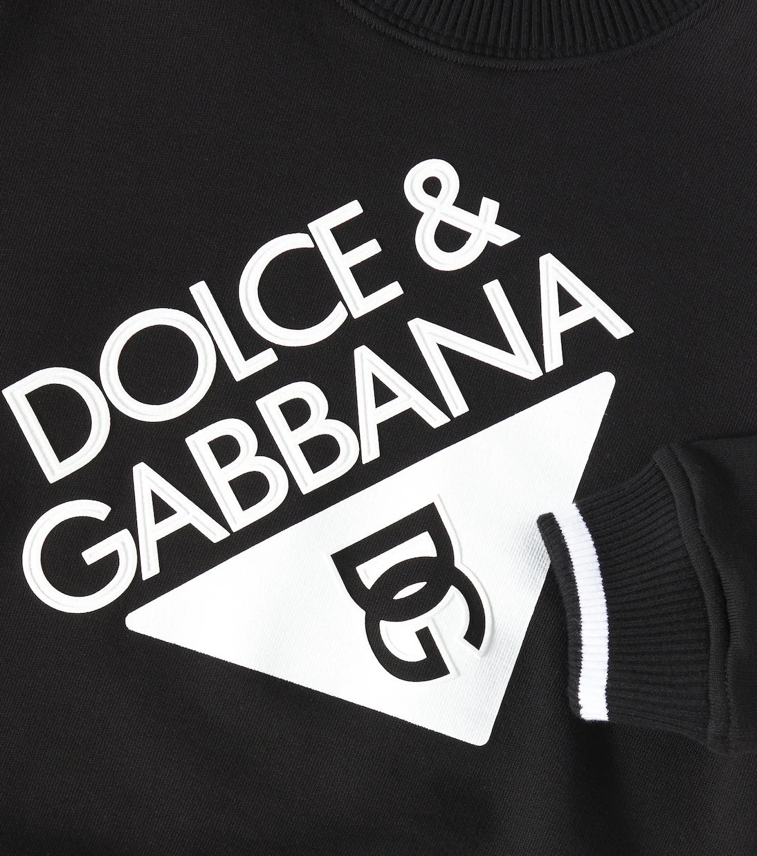 Dolce&Gabbana Kids - سويت شيرت من جيرسيه القطن بشعار الماركة