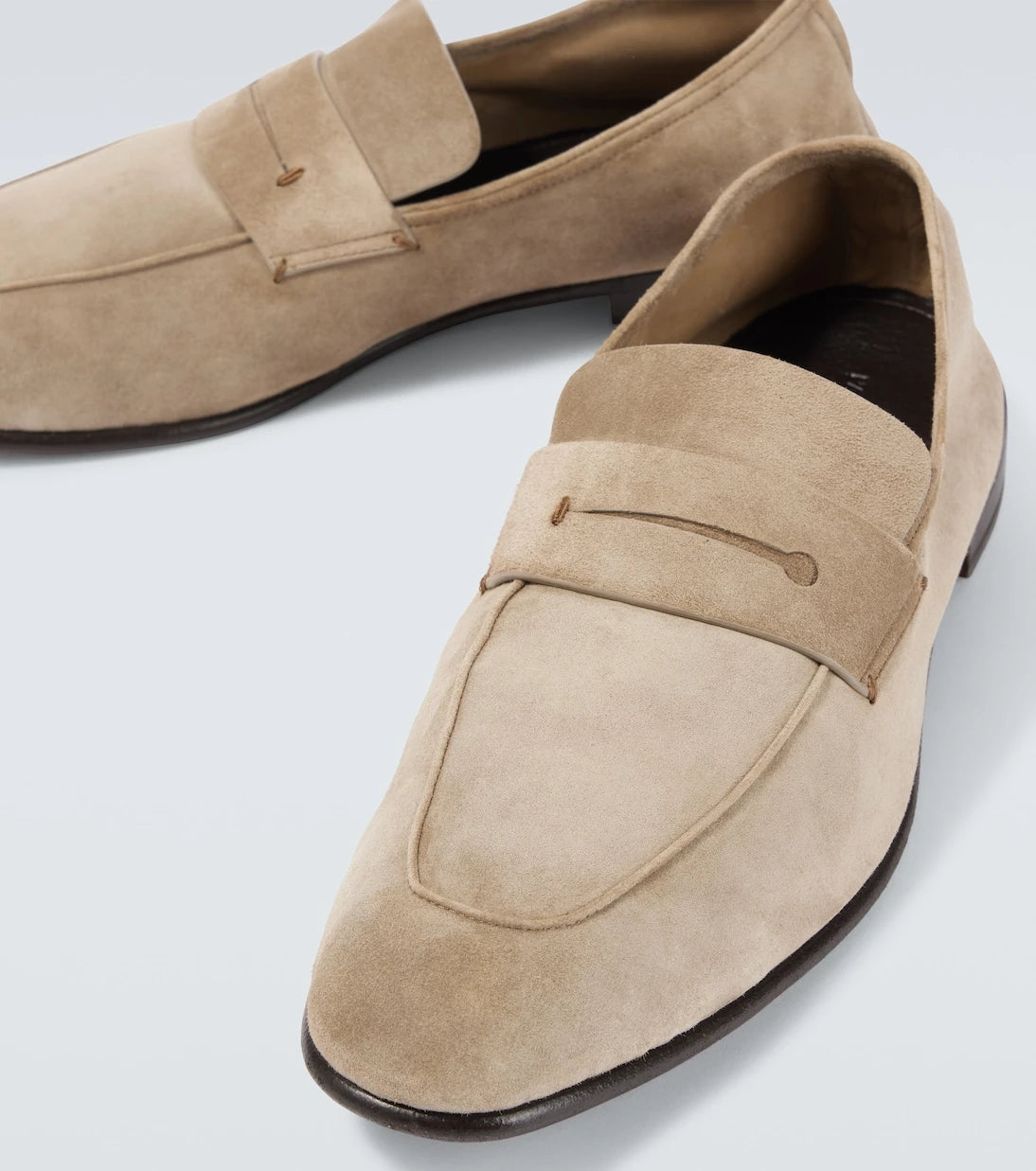 Zegna - L'Asola suede penny loafers