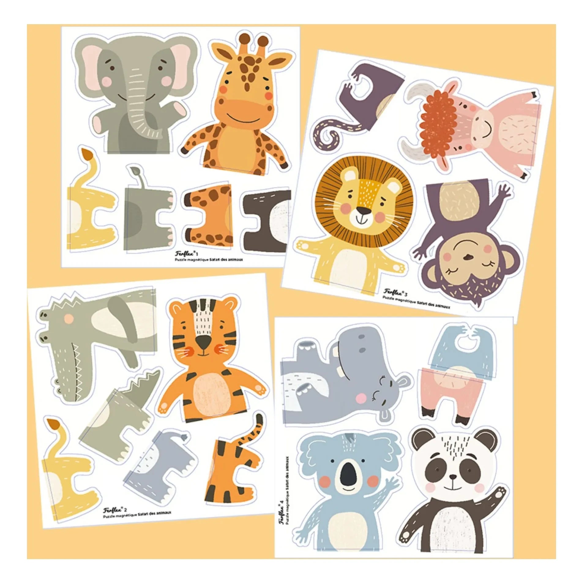 Ferflex - Magnetic puzzle Animal Safari