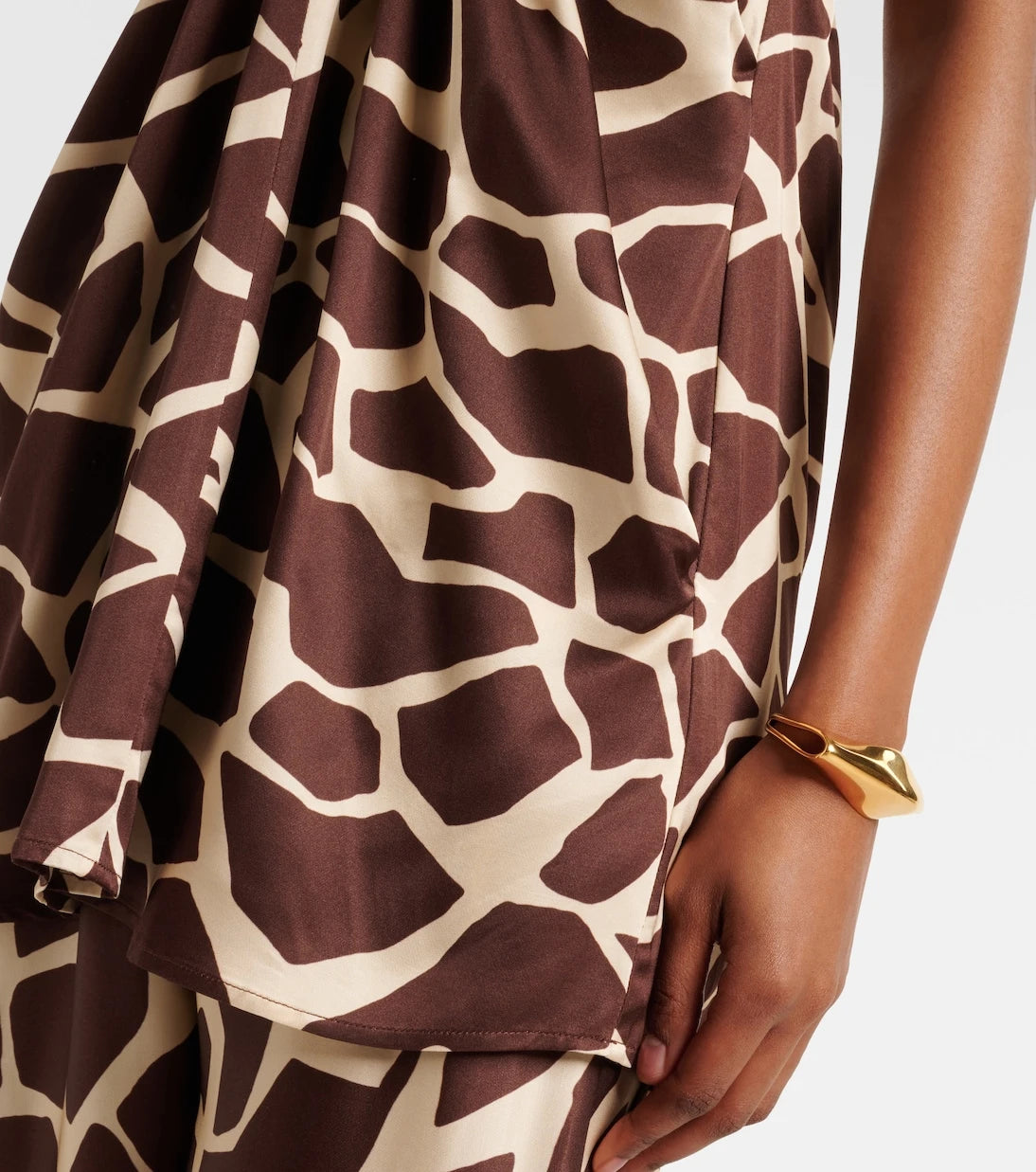 Faithfull - Jensen animal-print halterneck satin top