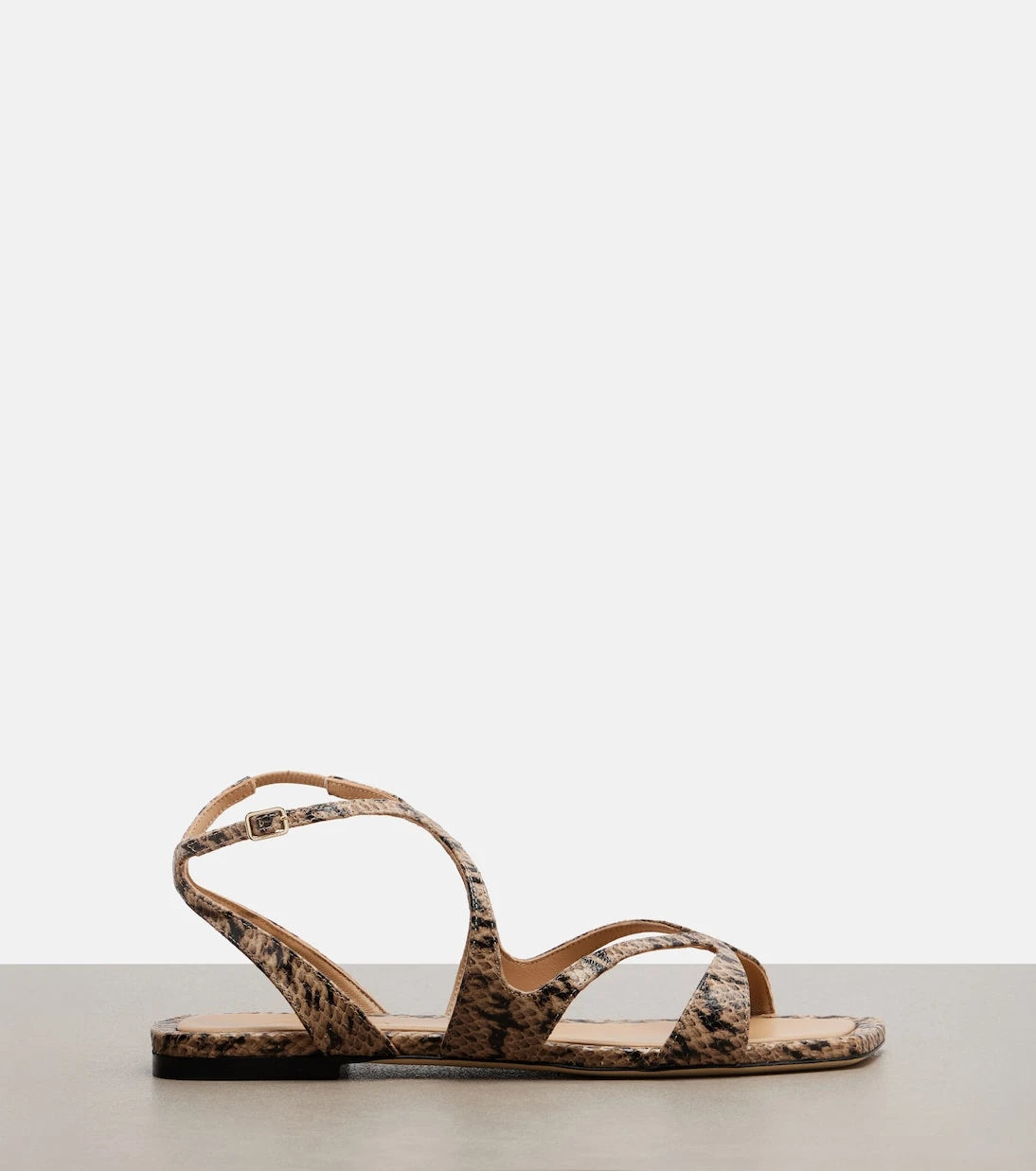 Jimmy Choo - Ayla snake-effect leather sandals