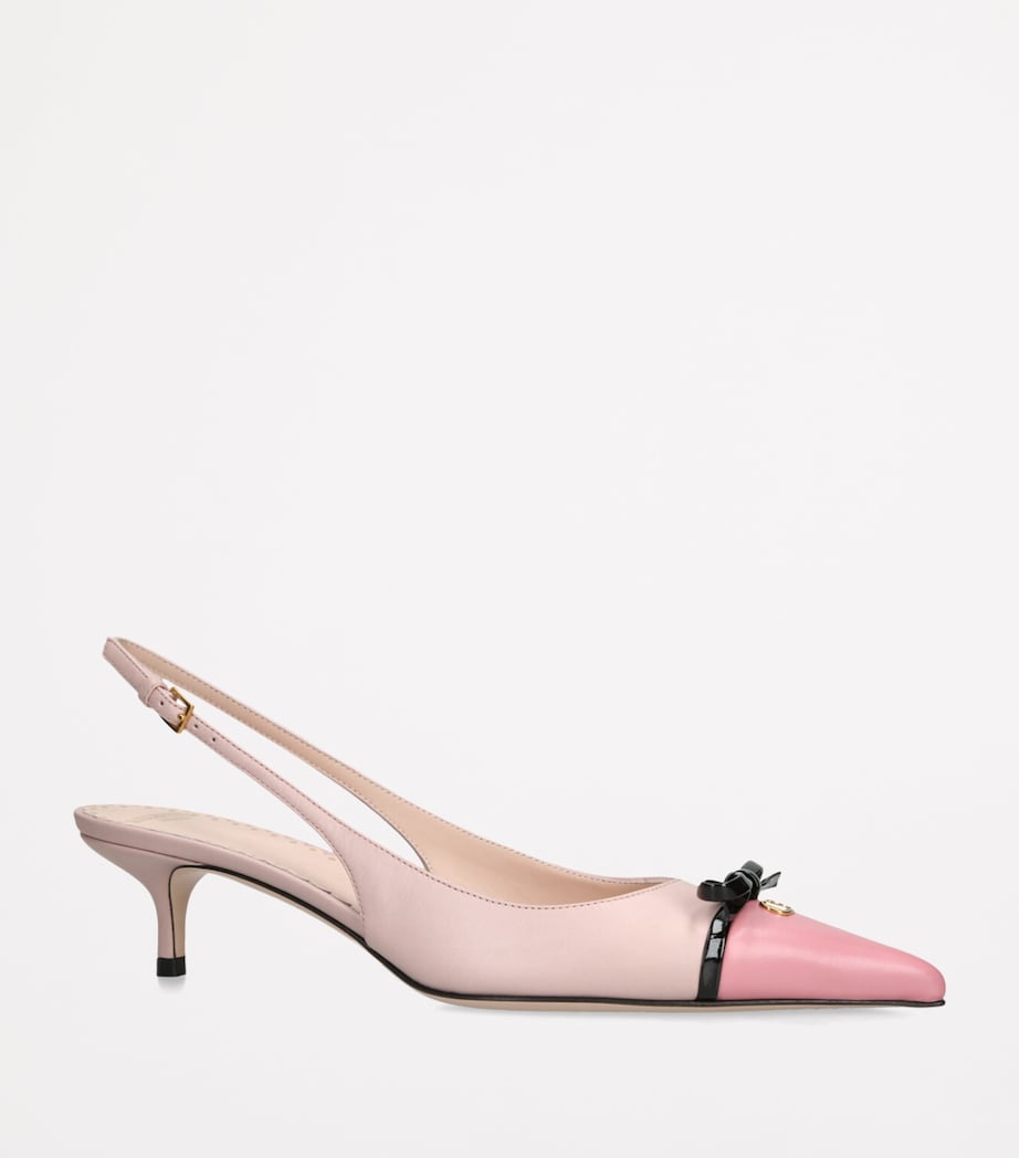 Valentino Garavani White Leather Bepointy Slingback Heels 45