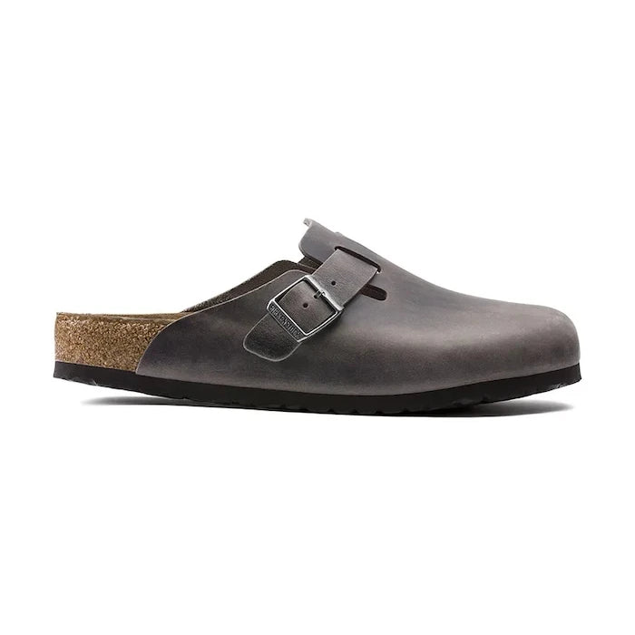 Birkenstock чехли сабо дамски от велур Boston