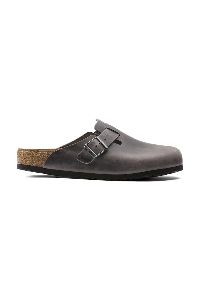 Birkenstock чехли сабо дамски от велур Boston