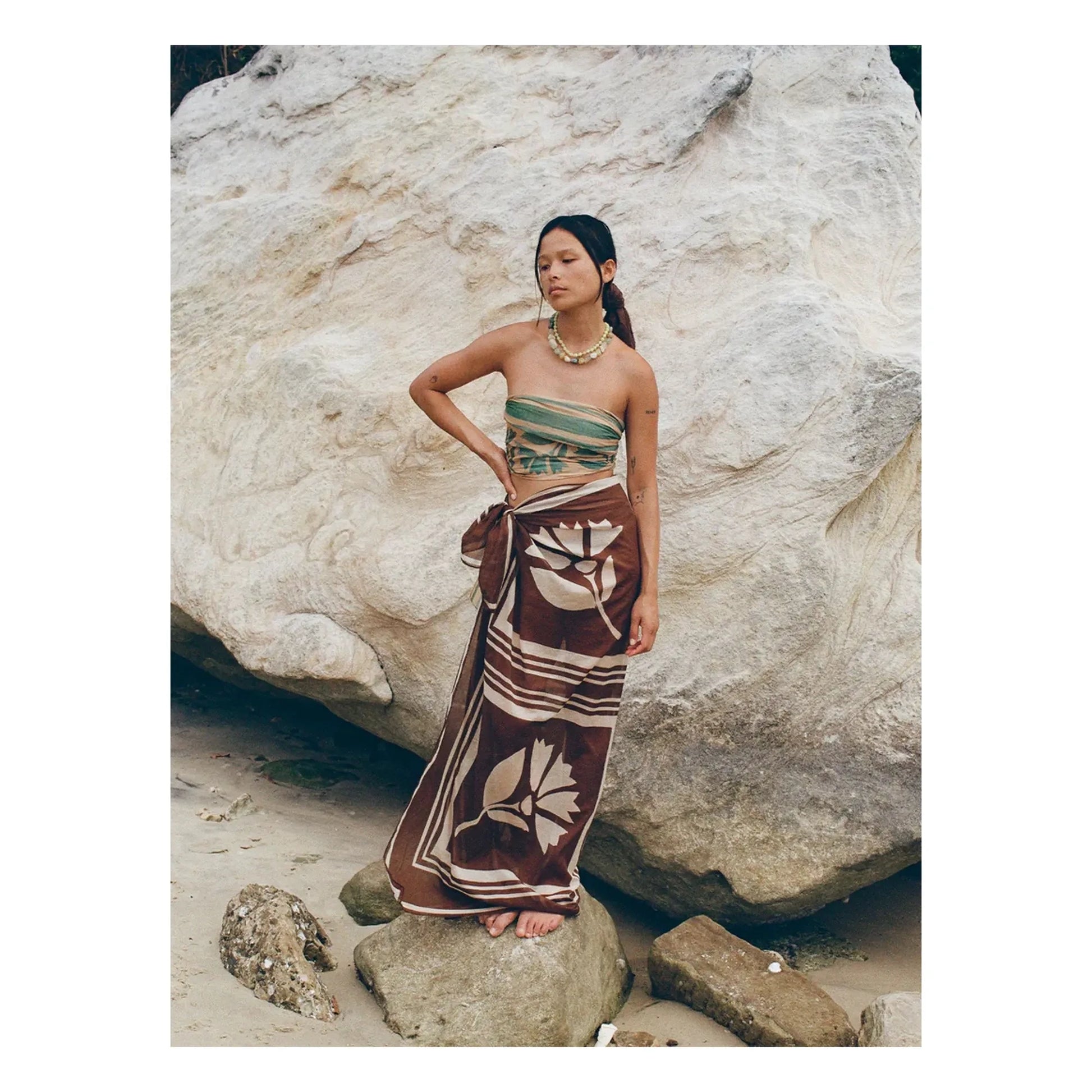 Soleil Soleil - Clove Coconut sarong | Brown