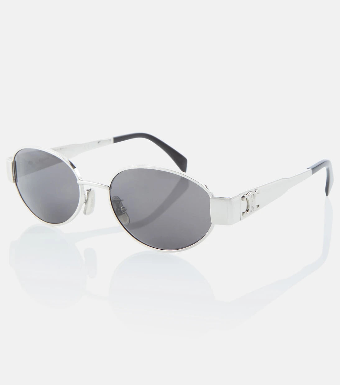 Celine Eyewear - Triomphe oval metal sunglasses
