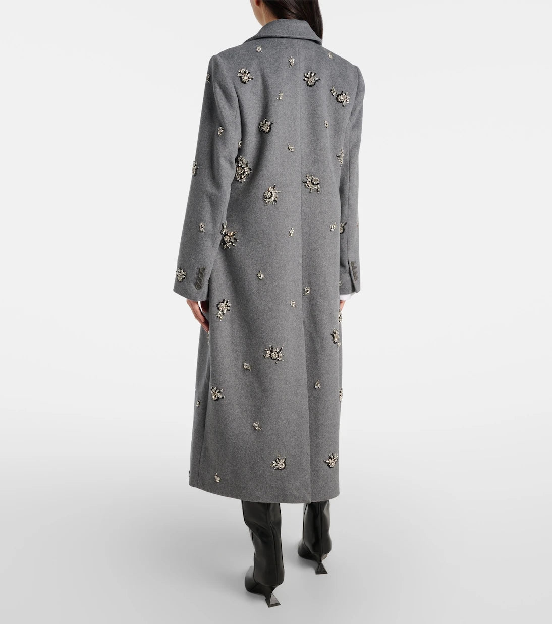 Simkhai - Gianni embellished wool-blend coat