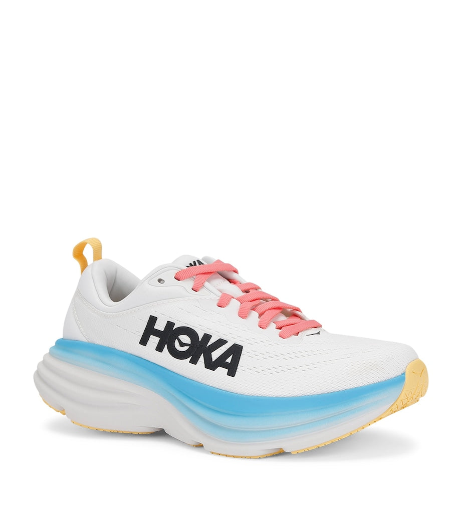 White Bondi 8 Running Sneakers