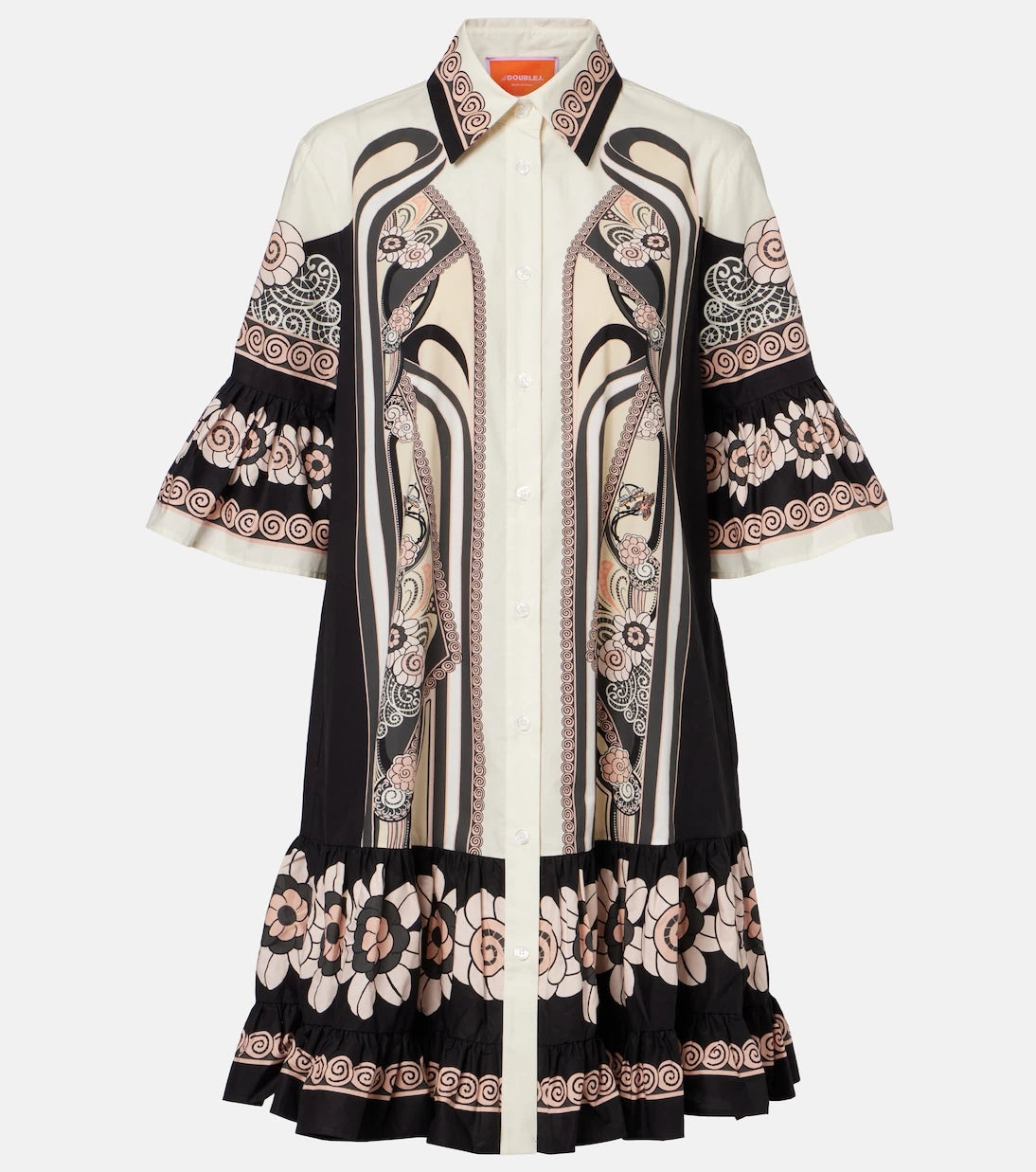 La DoubleJ - Choux printed cotton poplin shirt dress