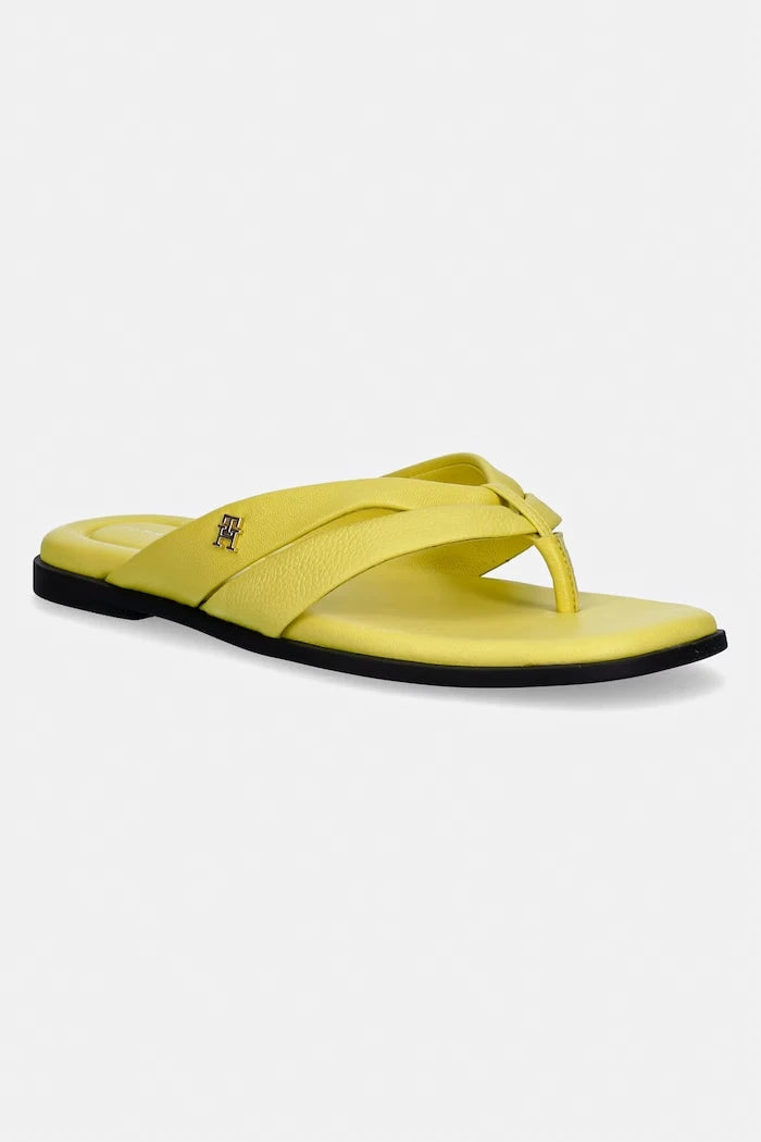 Tommy Hilfiger Kadın Deri Parmak Arası Terlik ELEVATED TOE POST LTH SANDAL
