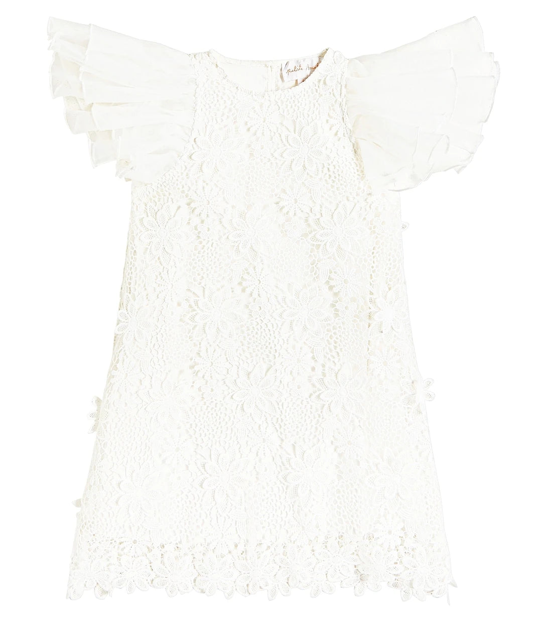 Petite Amalie - Lace-trimmed ruffled dress