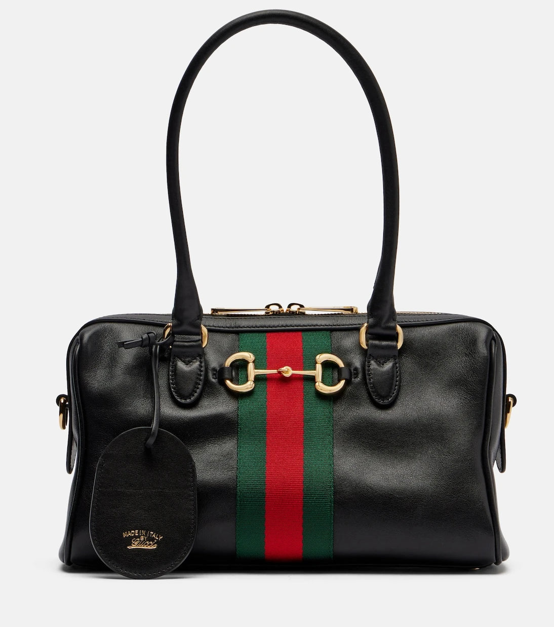 Gucci - حقيبة كتف بورستو متوسطة من الجلد