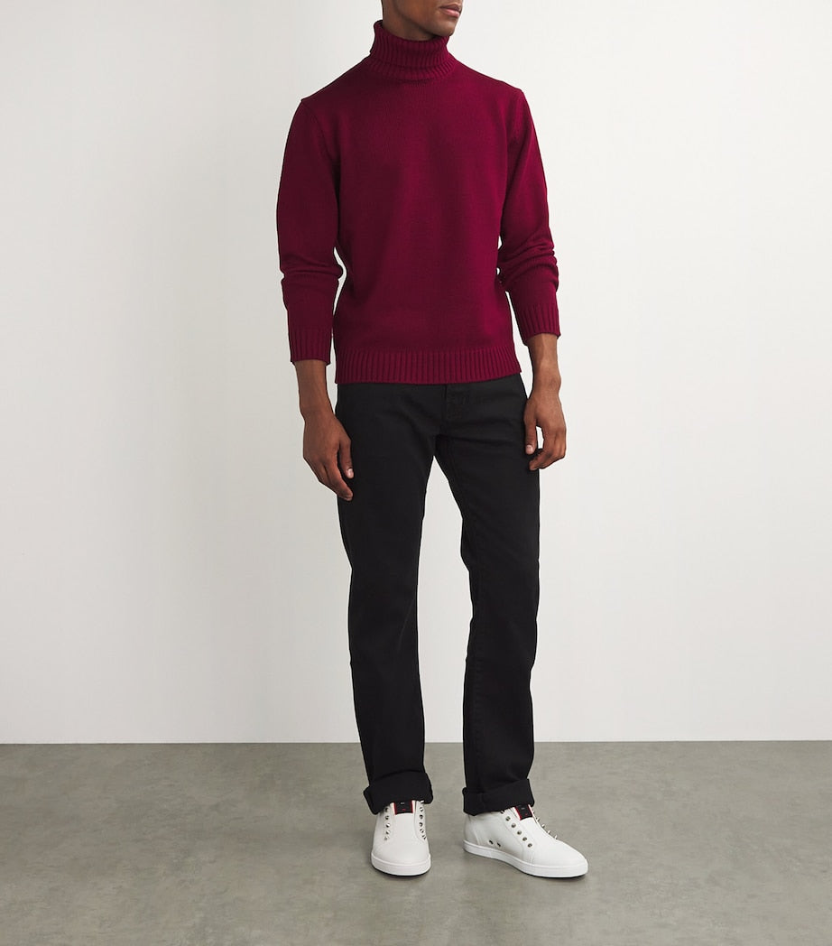 Christian Louboutin F.A.V Fique A Vontade Calfskin Sneakers