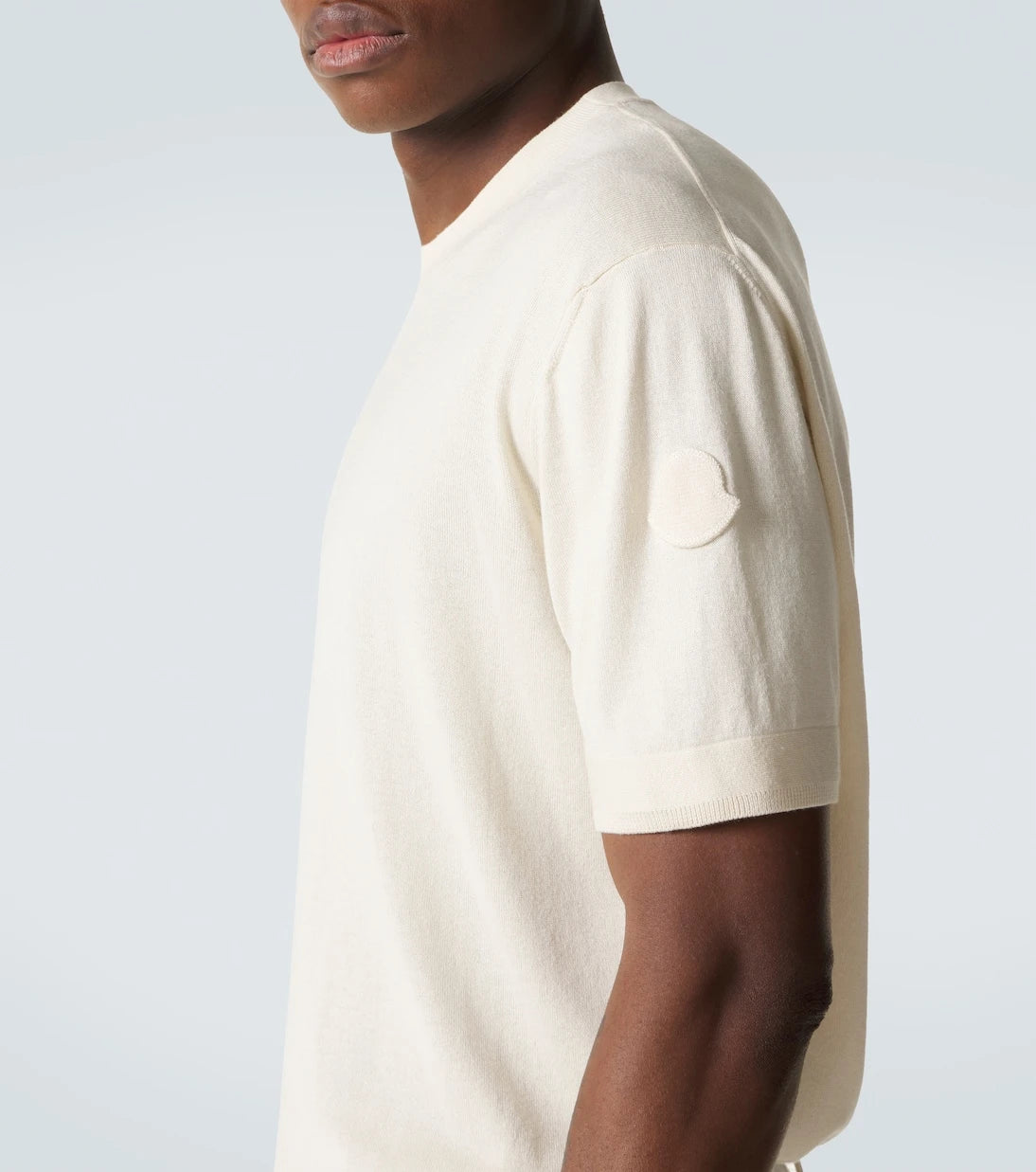 Moncler - Silk and cotton T-shirt