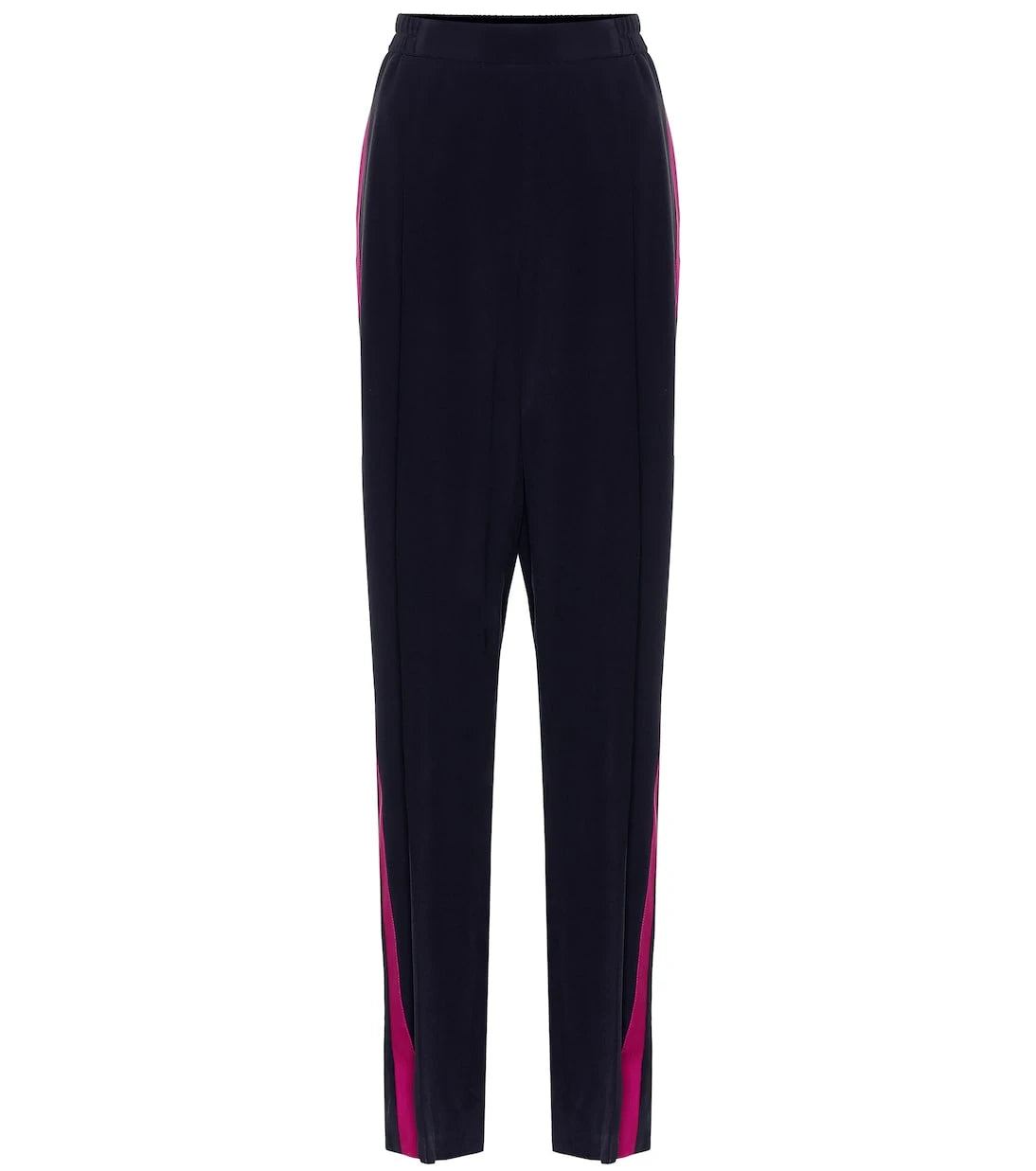 Stella McCartney - High-rise silk crêpe wide-leg pants
