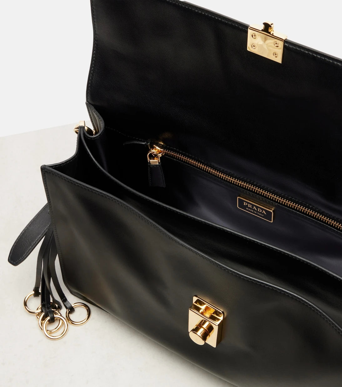 Prada - Prada Soft Sound Large leather shoulder bag