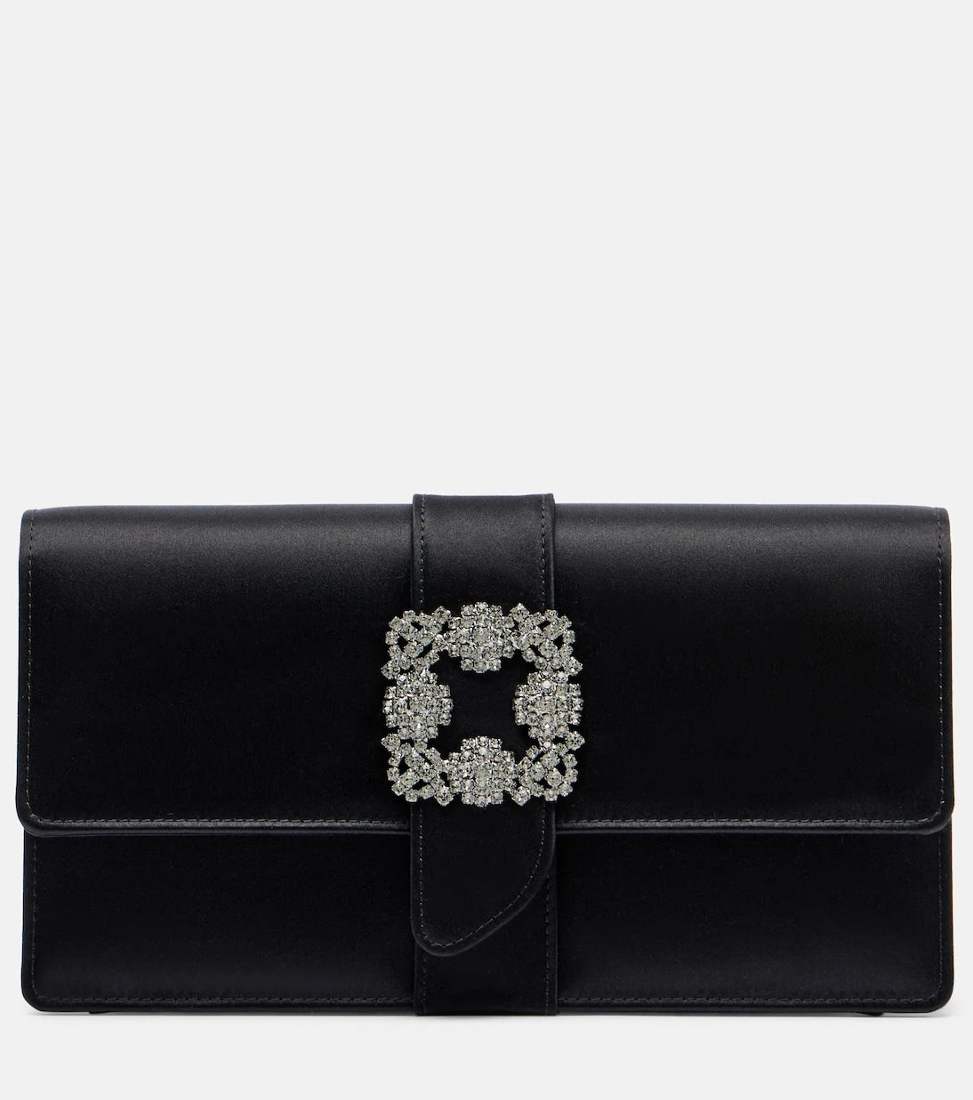 Manolo Blahnik - Capri embellished satin clutch
