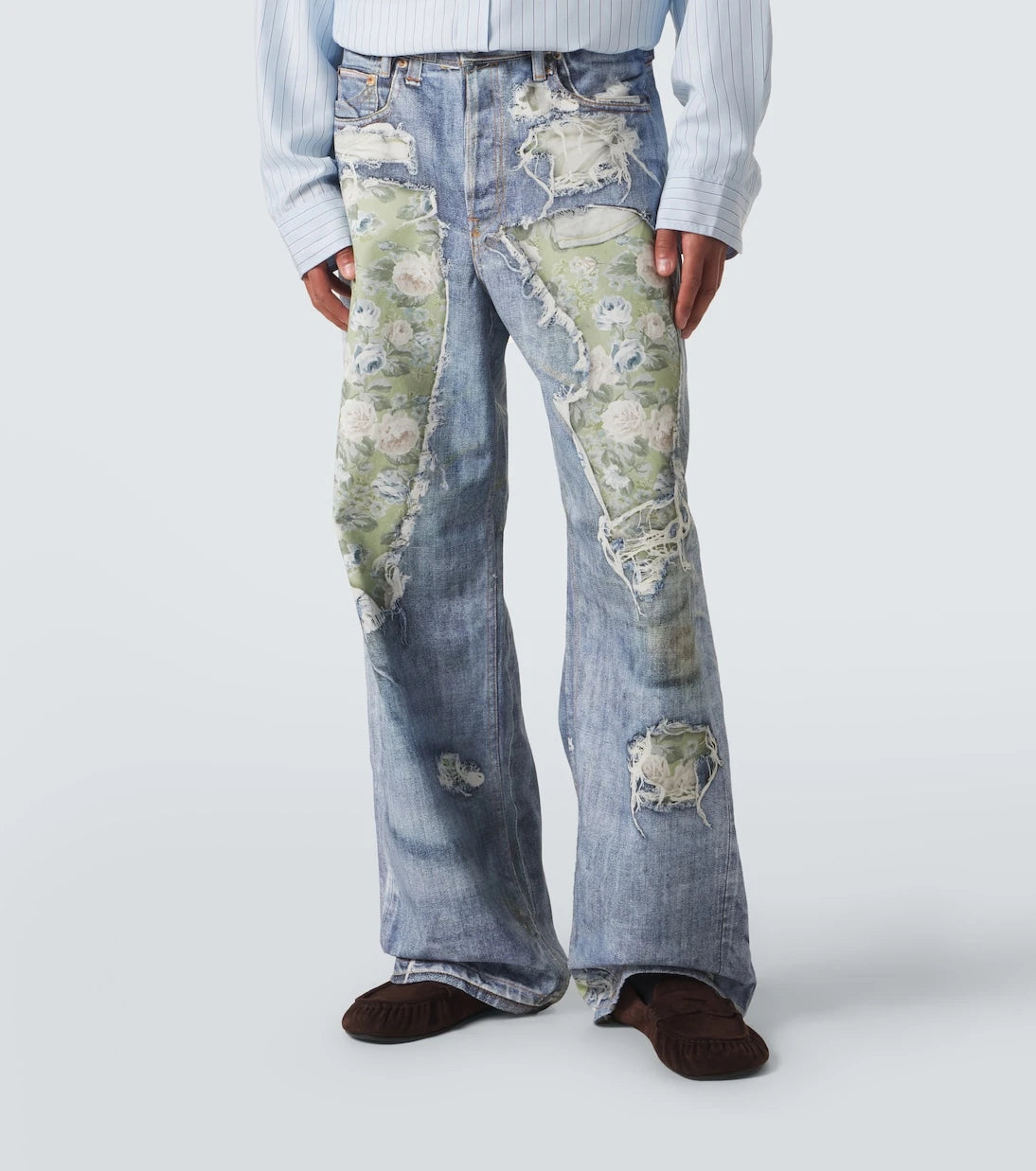 Acne Studios - 1981 trompe l’œil wide-leg jeans