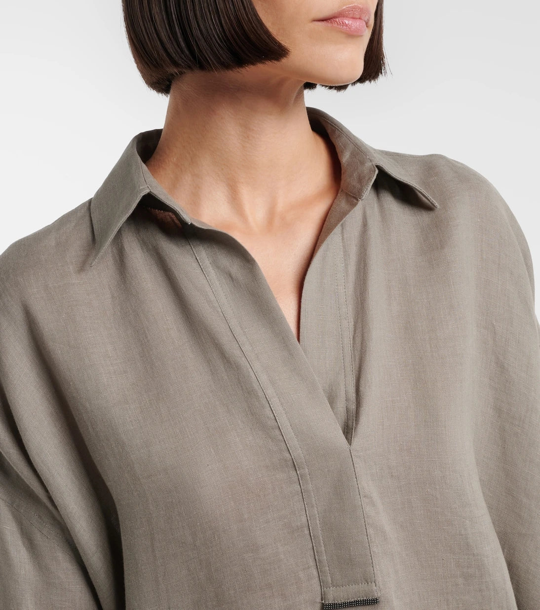Brunello Cucinelli - Oversized linen shirt
