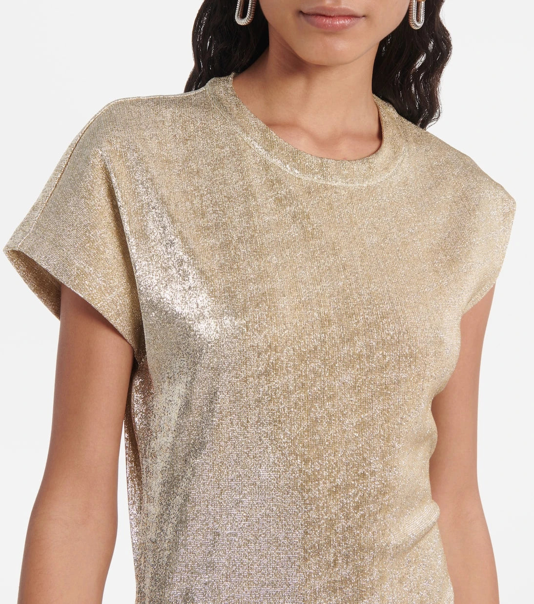 Rabanne - Asymmetric draped midi dress