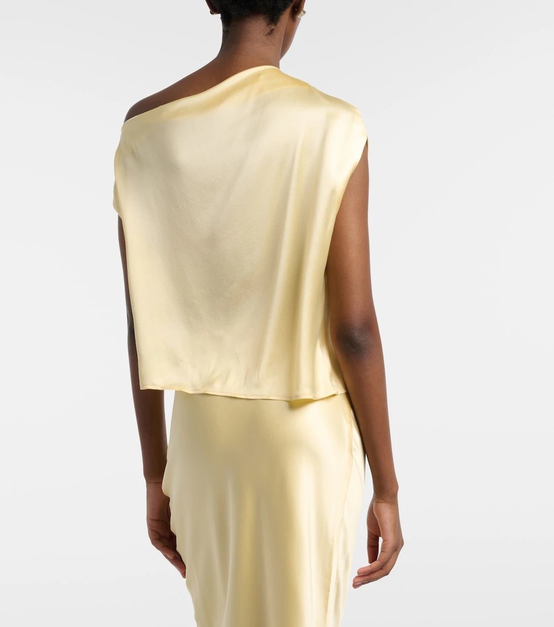 The Sei - Draped silk satin top