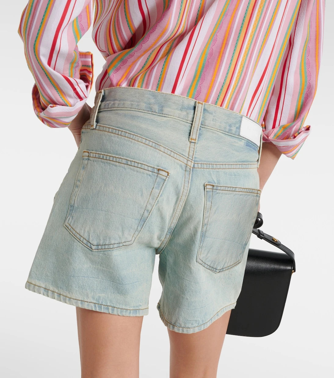Re/Done - Mid-rise denim shorts