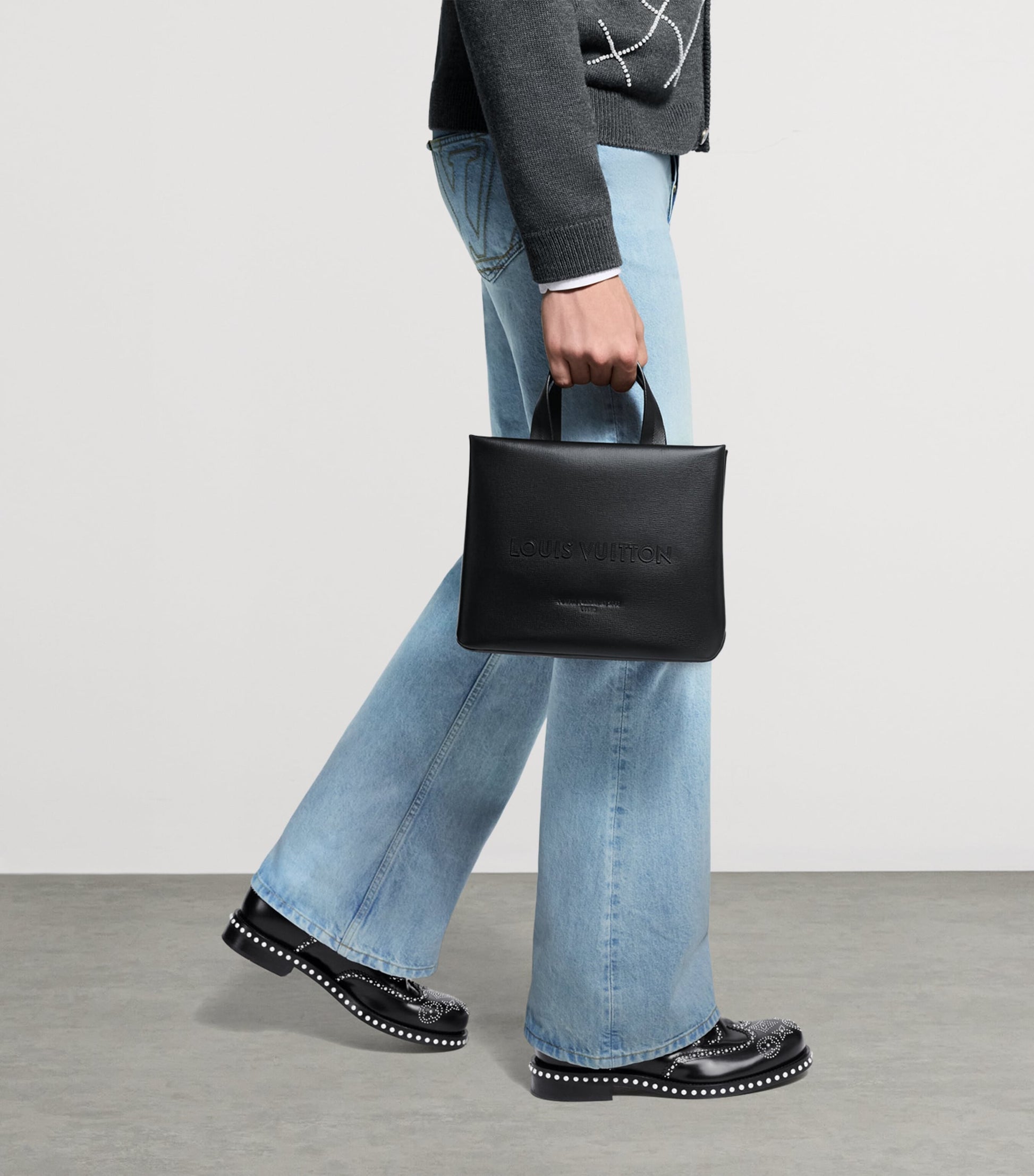 LOUIS VUITTON Mini Leather Shopper Tote Bag