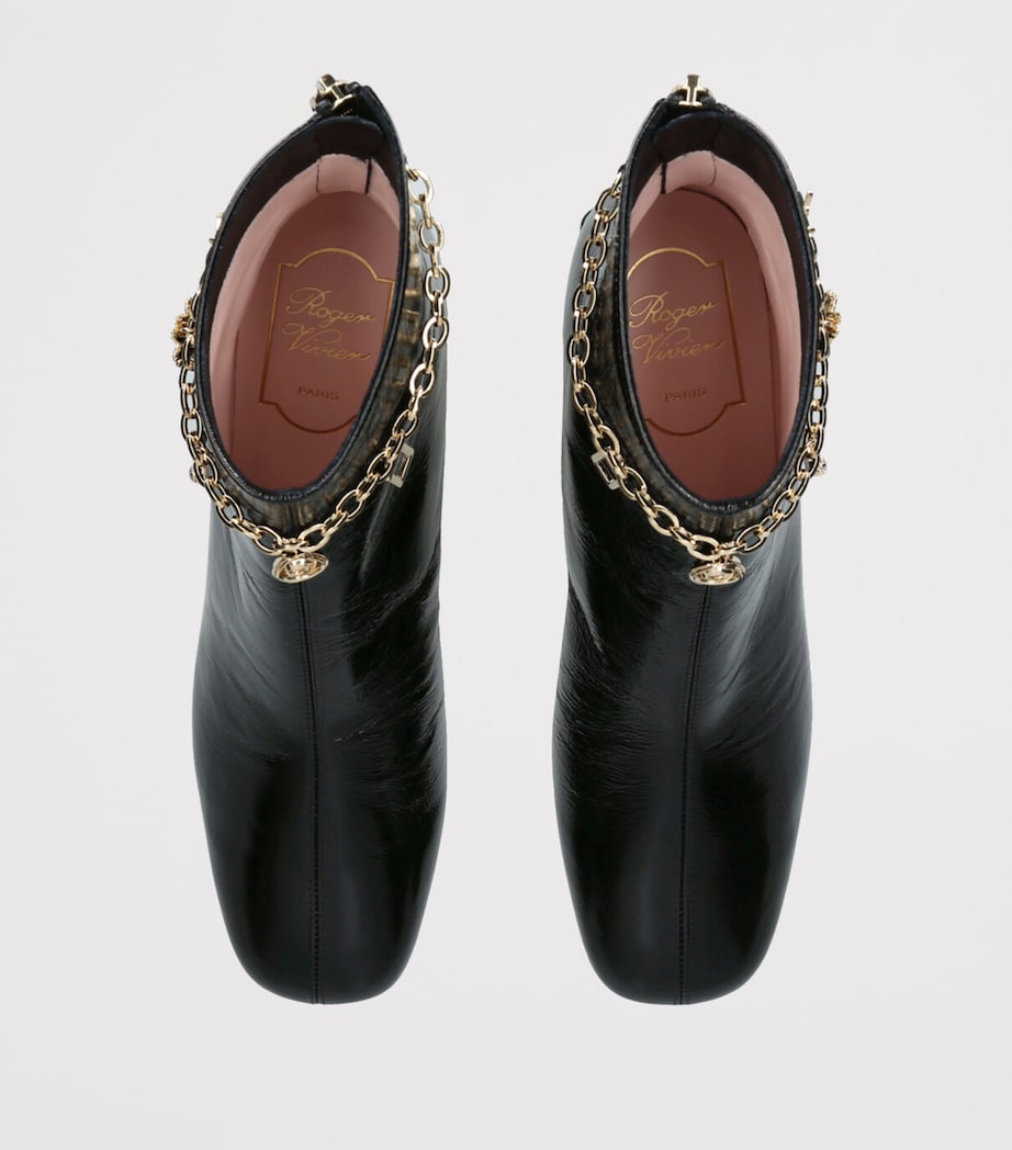 Patent Leather Trés Vivier Ankle Boots 45