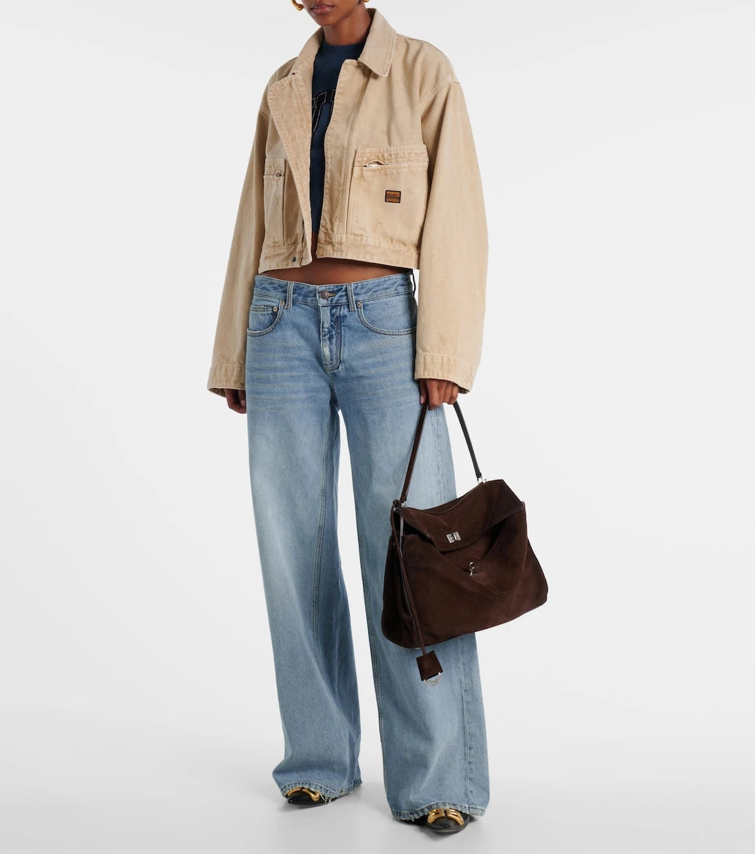 Balenciaga - Rodeo Medium suede tote bag