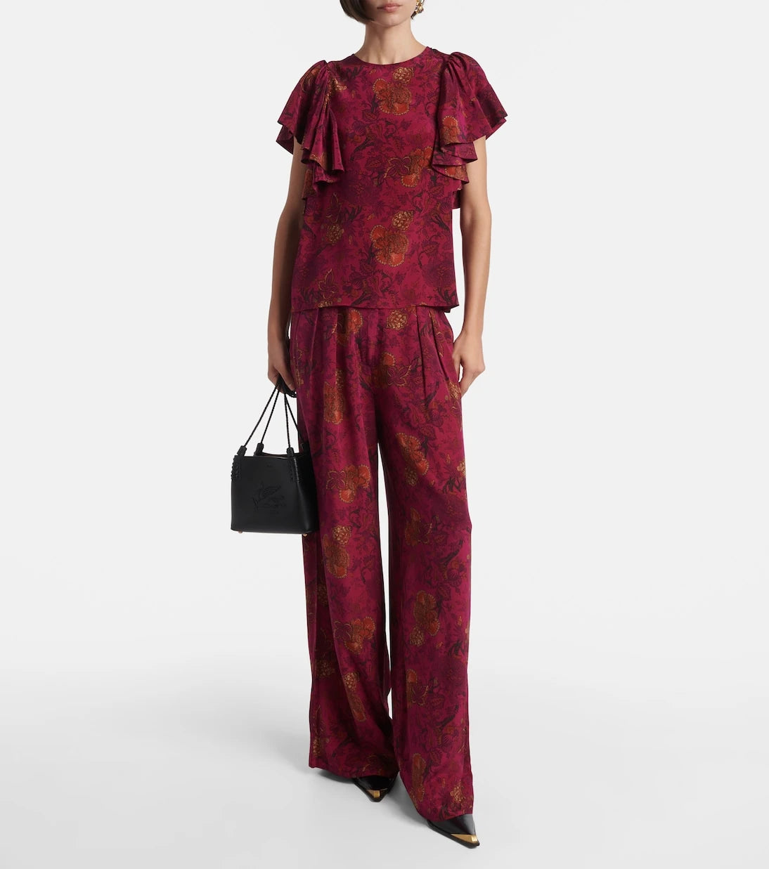 Ulla Johnson - Lena floral silk crêpe de chine top