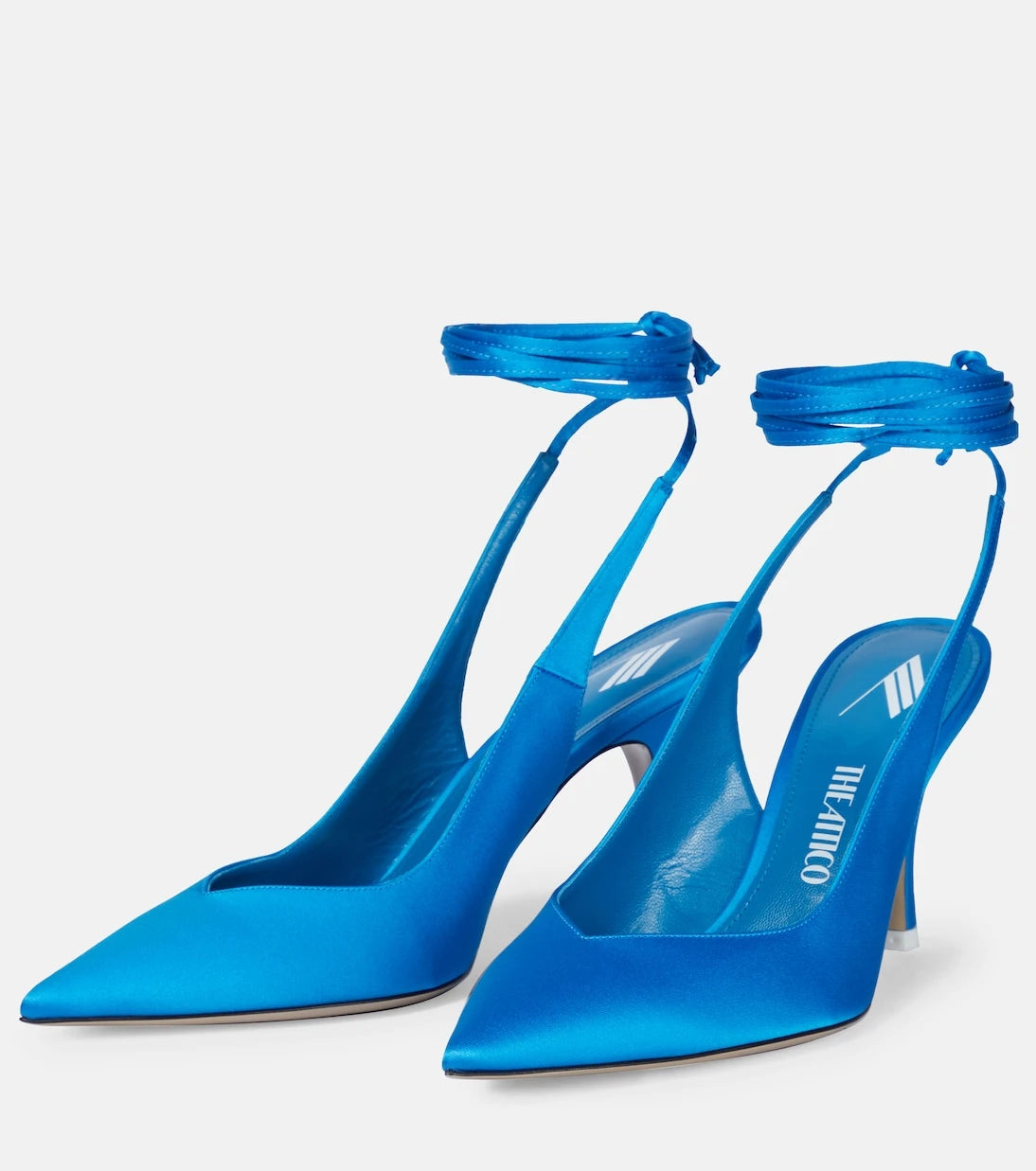 The Attico - Venus 85 satin pumps