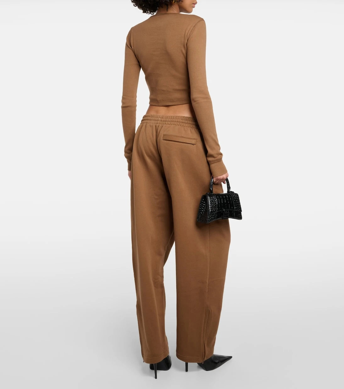 Wardrobe.NYC - x Hailey Bieber cotton jersey track pants