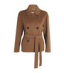 Max Mara Beige Virgin Wool Double-Breasted Coat