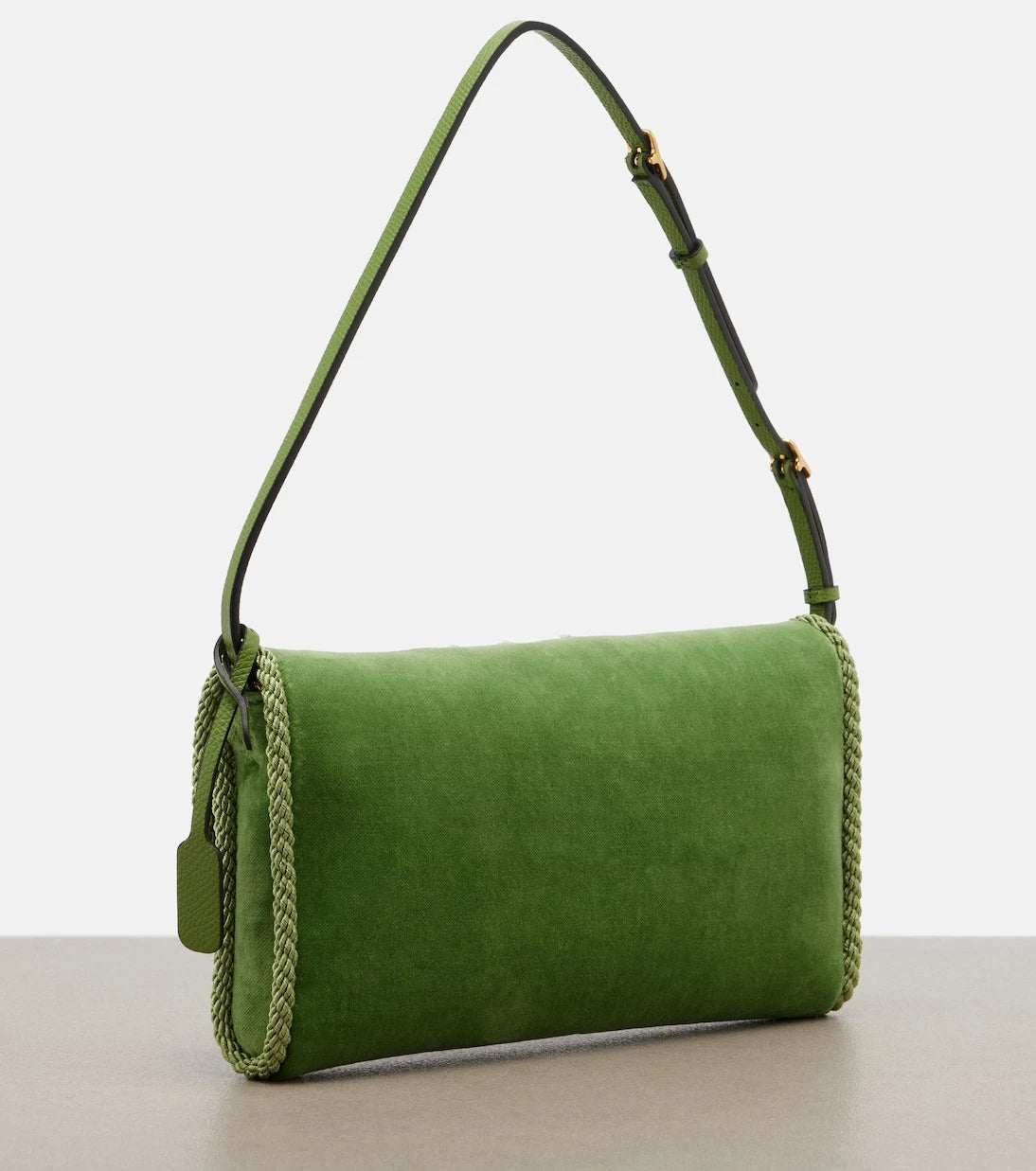 Valentino Garavani - DeVain embellished velvet shoulder bag