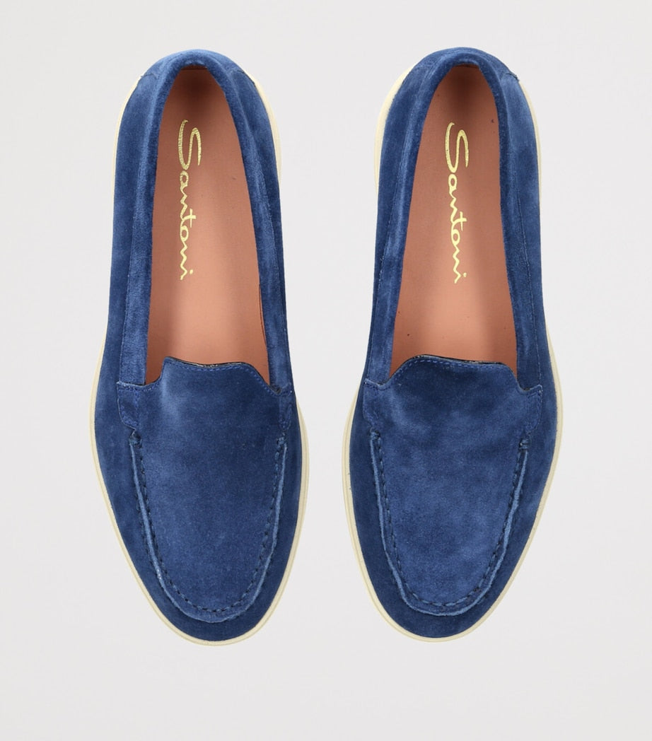 Blue Suede Loafers