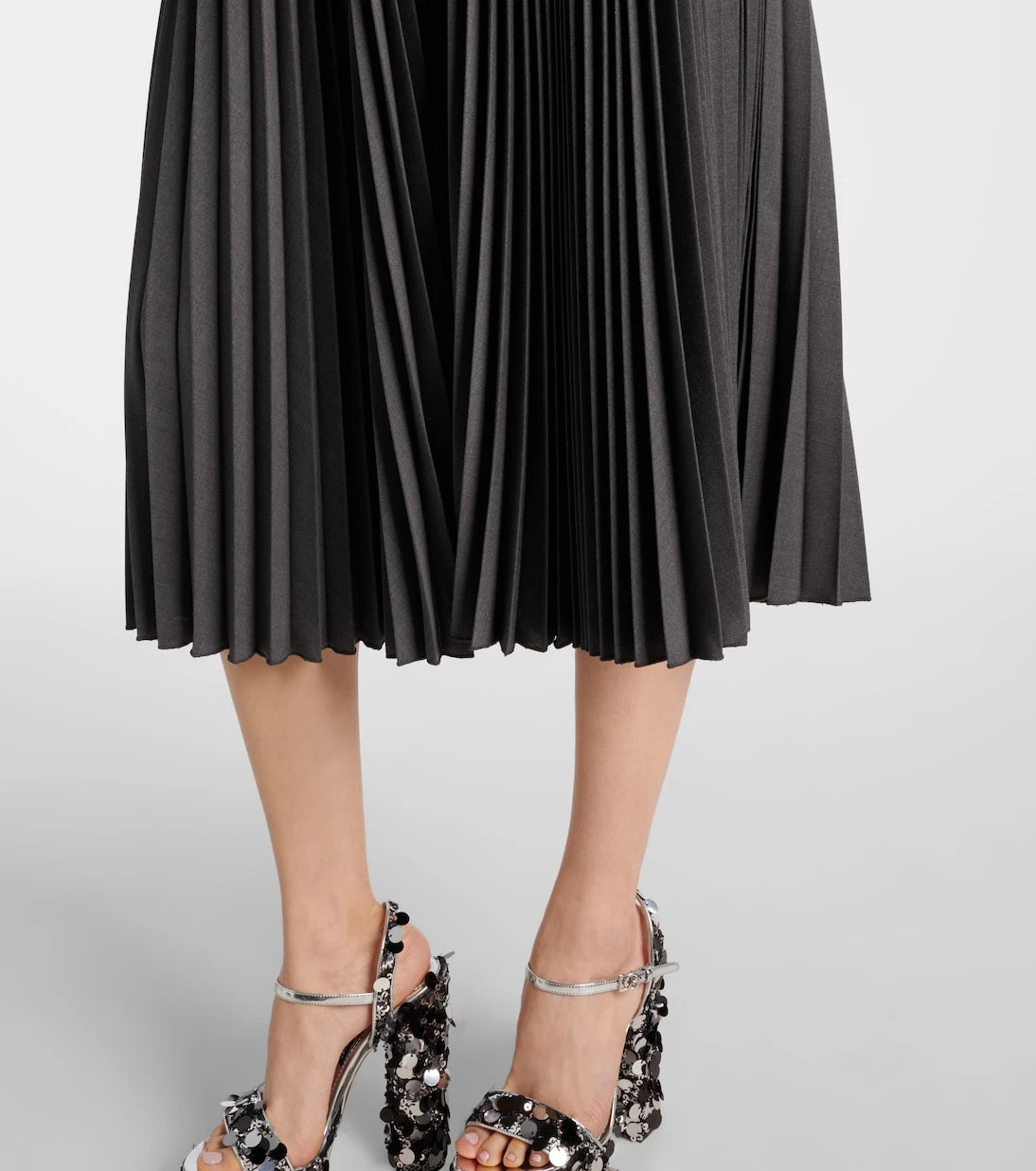 Dolce&Gabbana - Plissé midi skirt