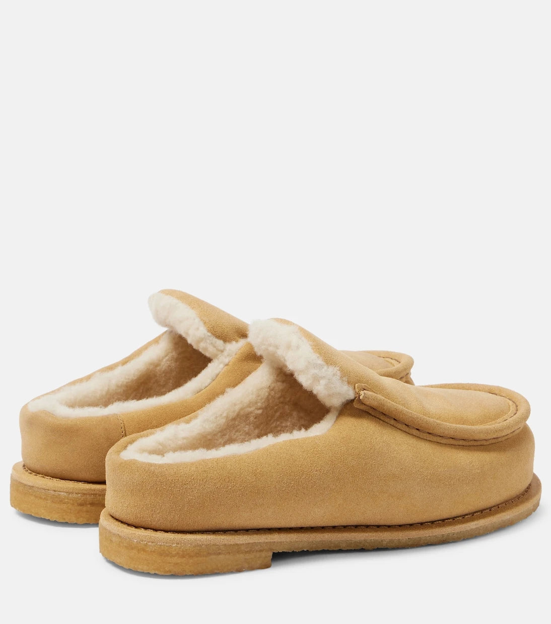 JW Anderson - شبشب شمواه مبطن بالفرو