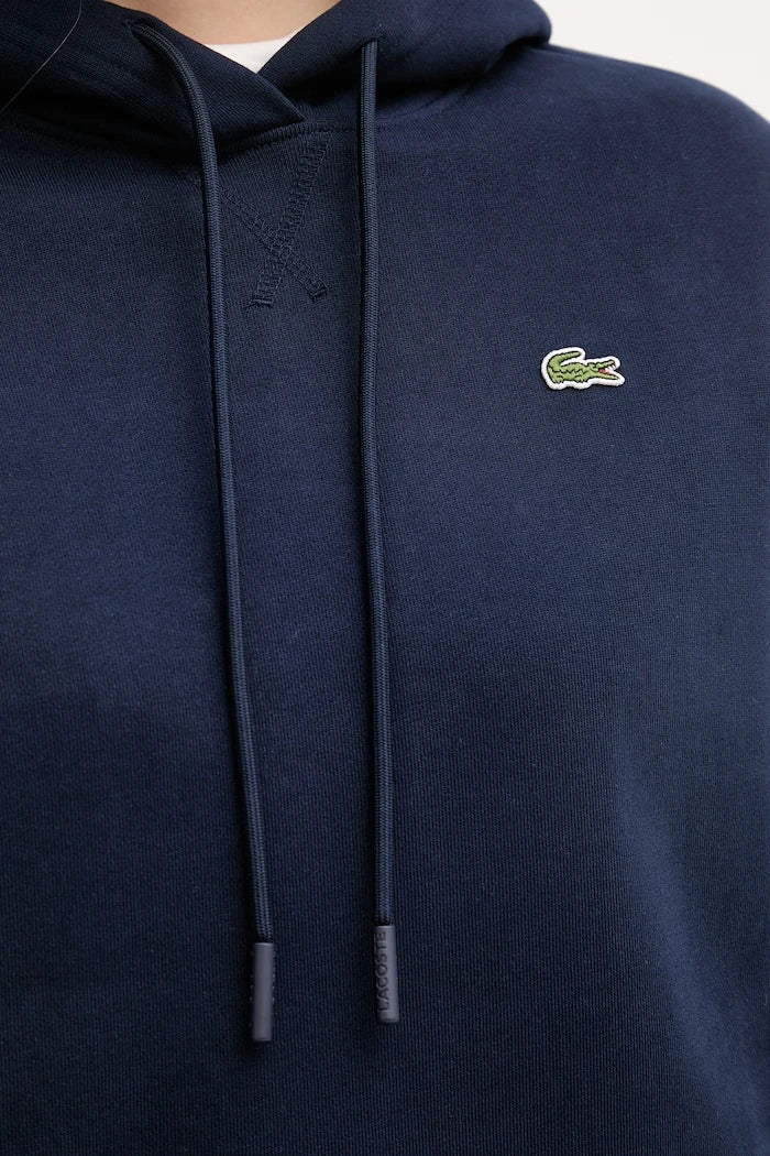Lacoste kapüşonlu kadın pamuklu sweatshirt