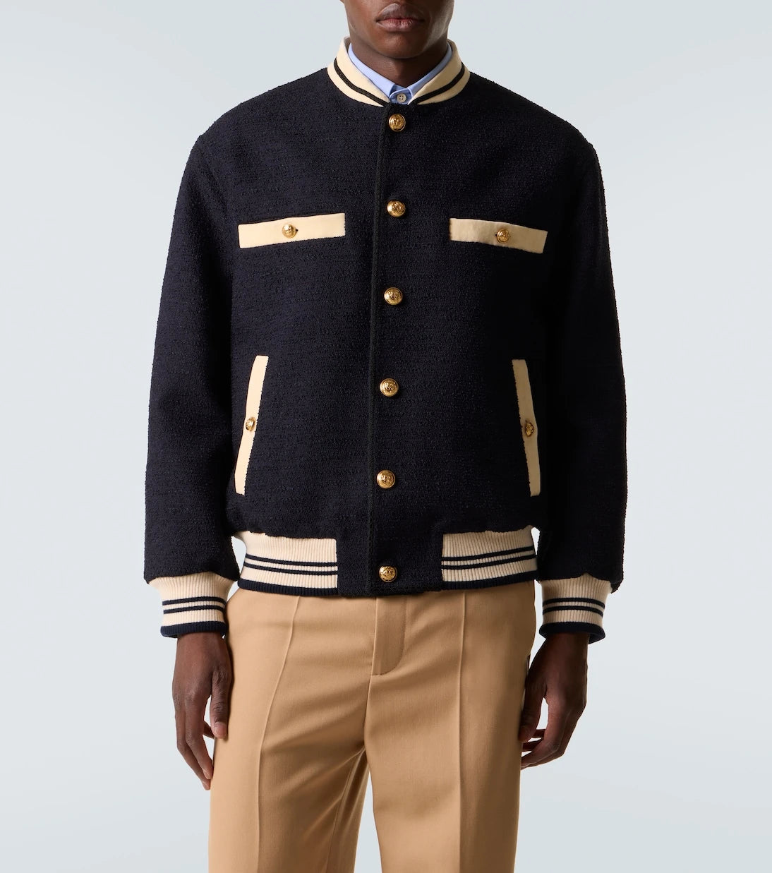 Valentino - Tweed bomber jacket