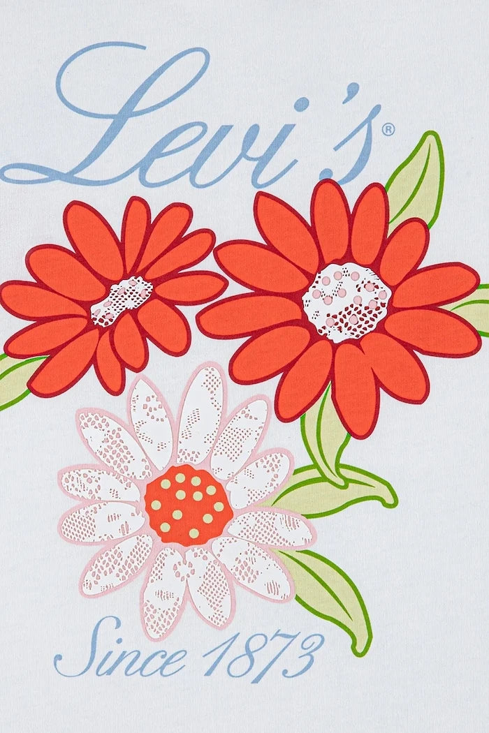 Детска тениска Levi's LEVIS FLORAL OVERSIZED TEE