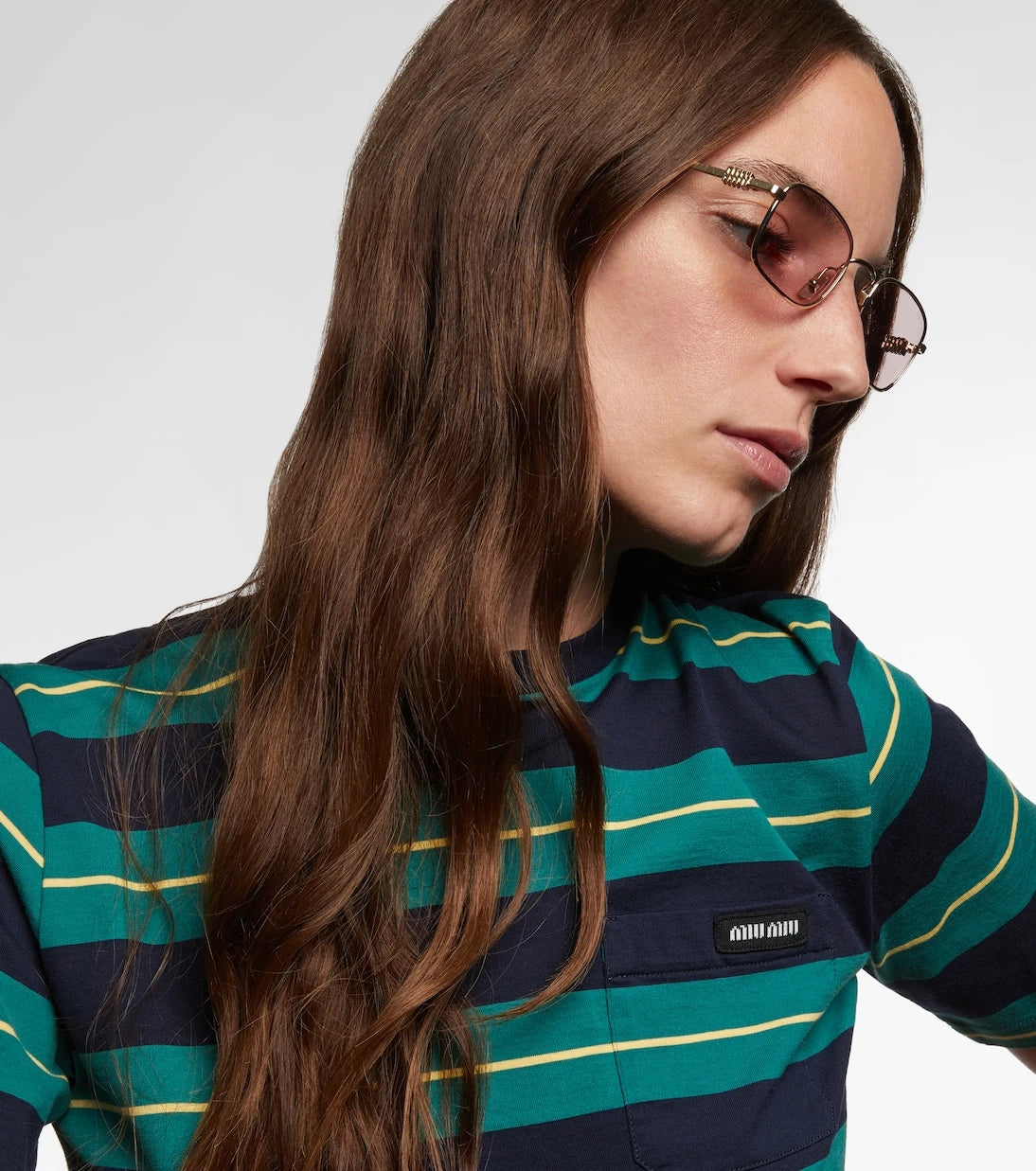 Miu Miu - نظارات شمسية مستطيلة Miu Regard