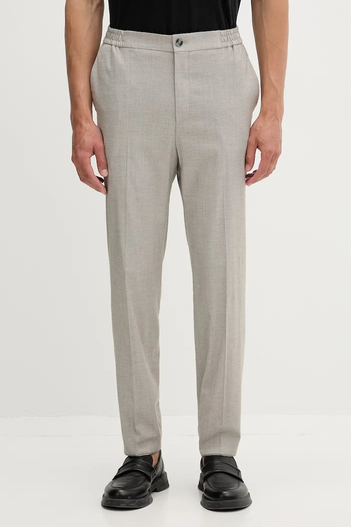 HUGO erkek slim fit yün karışımlı pantolon Gos233F1X