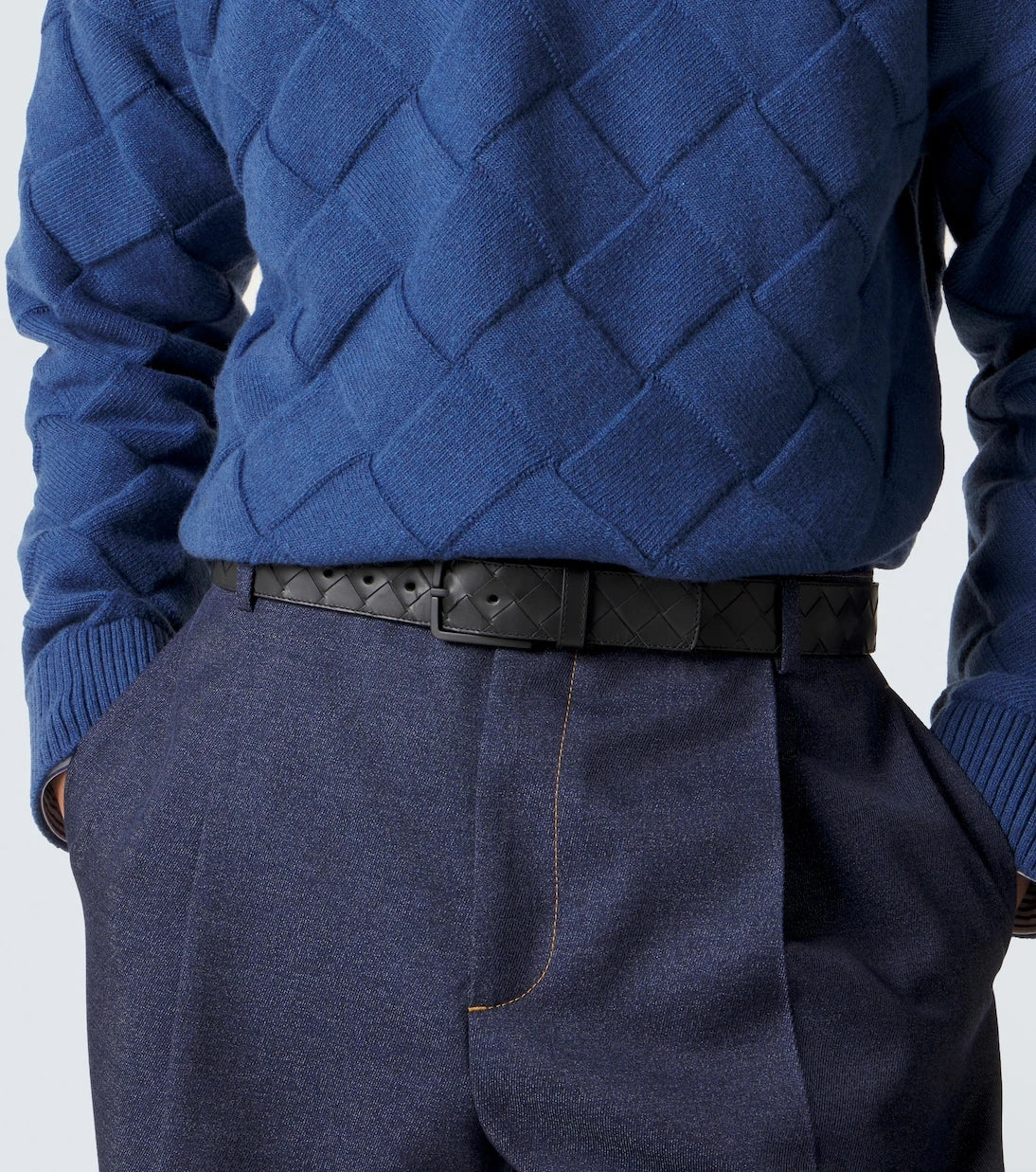 Bottega Veneta - Intrecciato leather belt