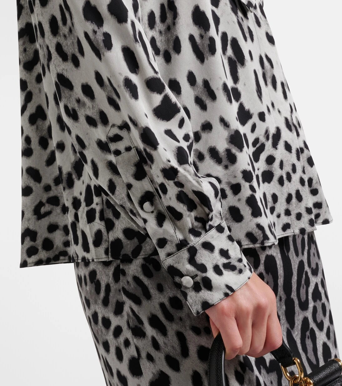 Dolce&Gabbana - Leopard-print silk-blend shirt