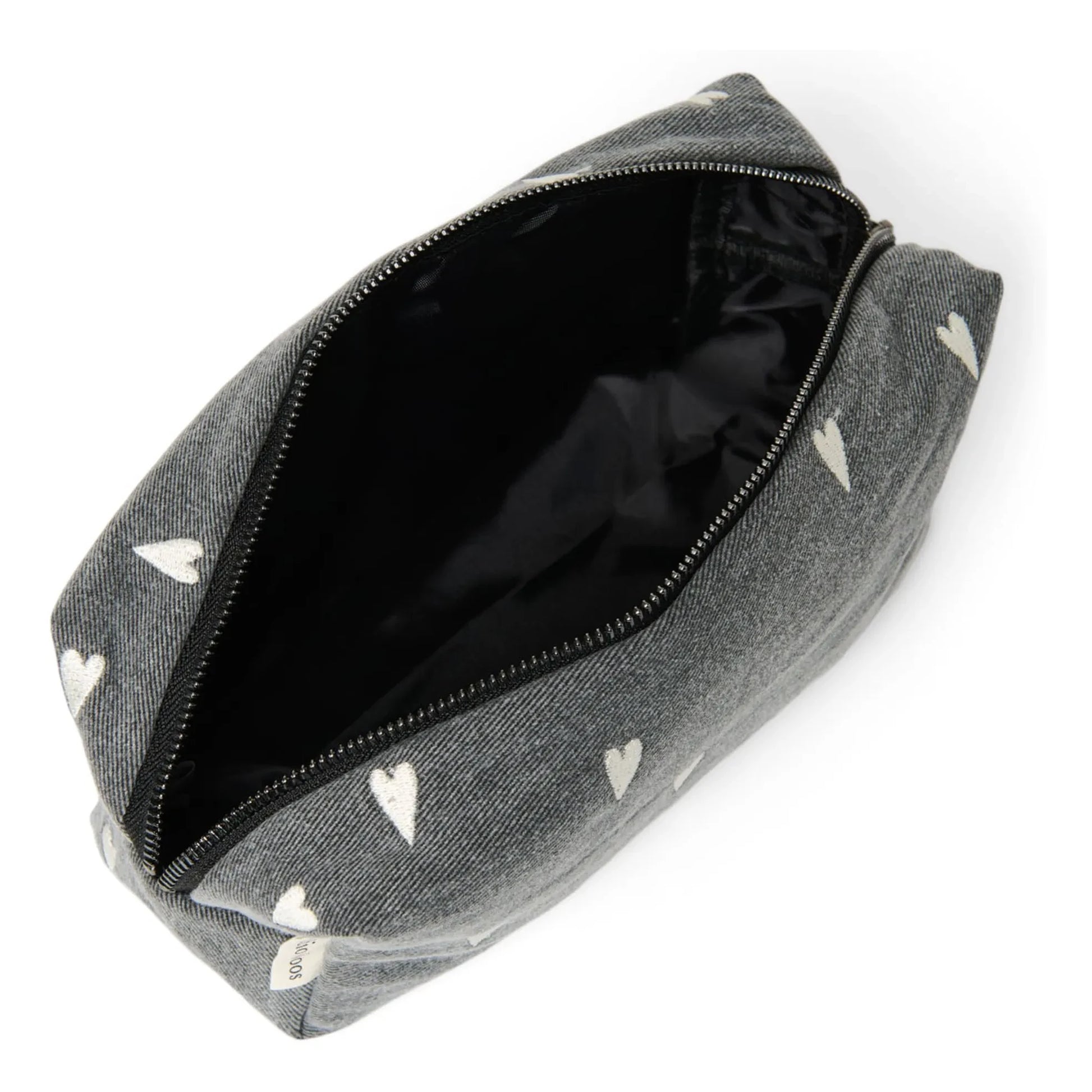 Studio Noos - Hearts toiletry bag | Grey