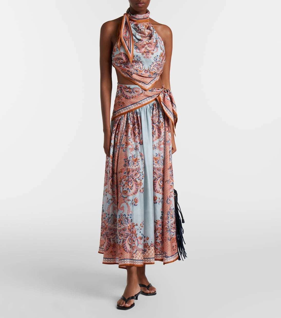 Zimmermann - Aster floral silk maxi skirt