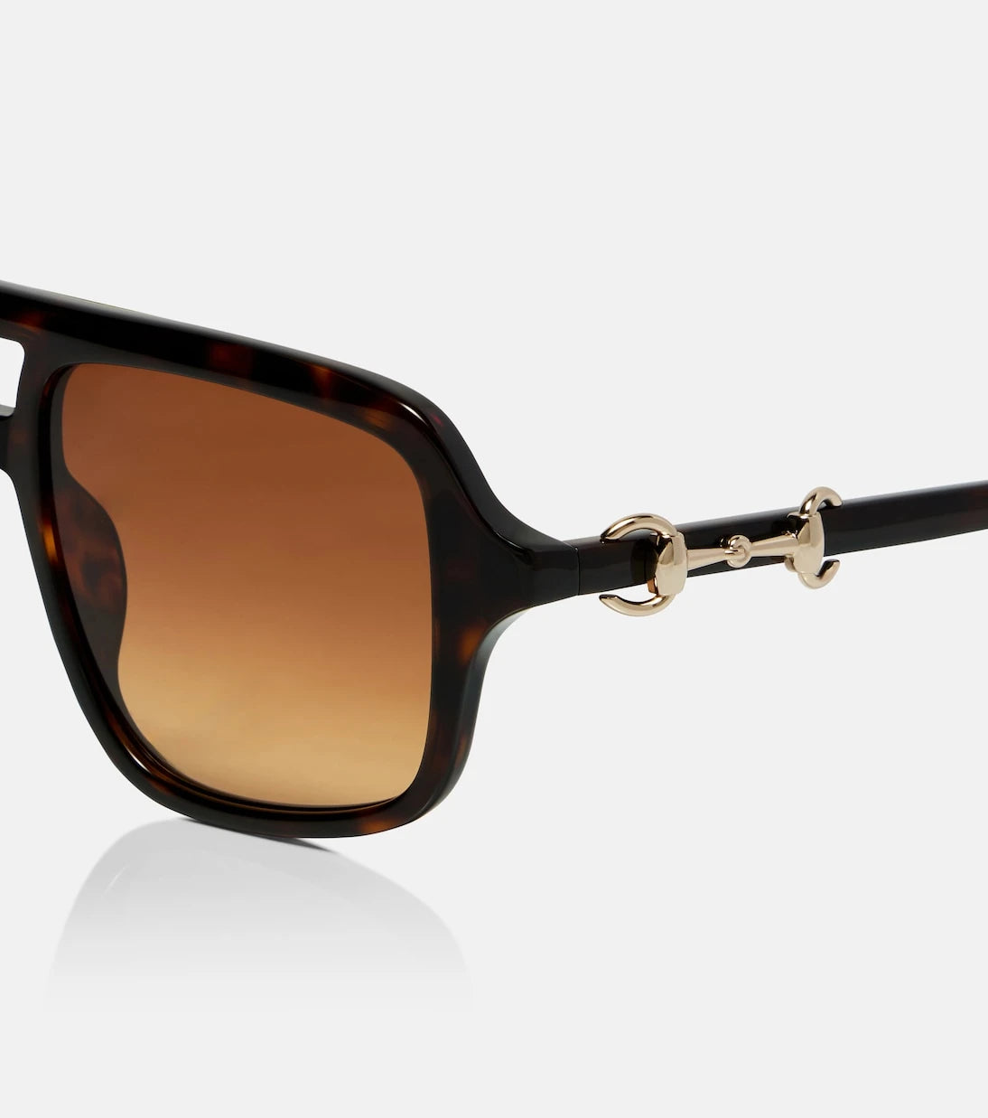 Gucci - Horsebit aviator sunglasses