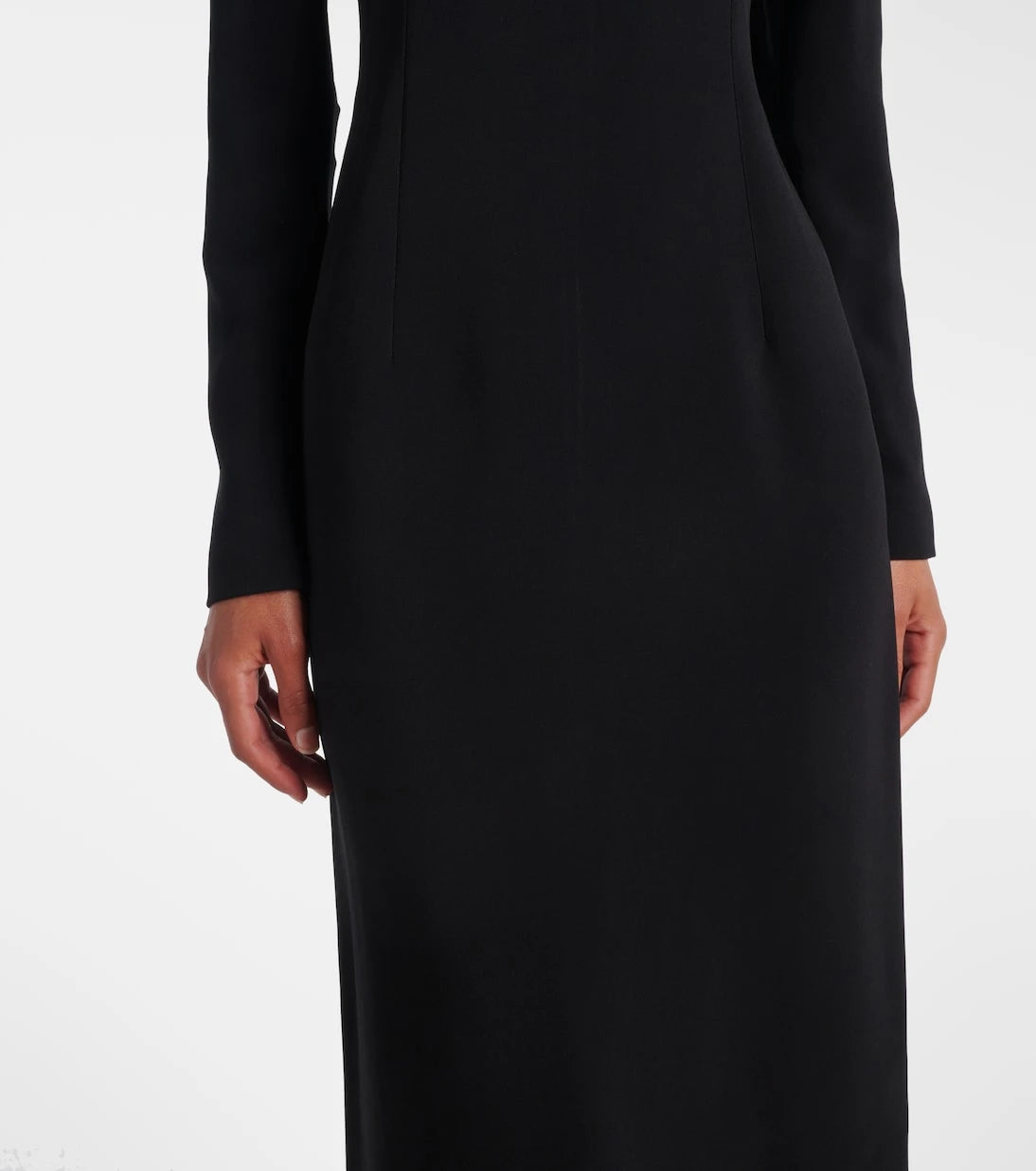 The Row - Mitsuko embellished cady midi dress