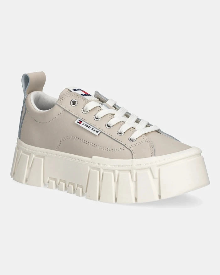Tommy Jeans TJW VULC FLATFORM LEATHER Deri Sneakers