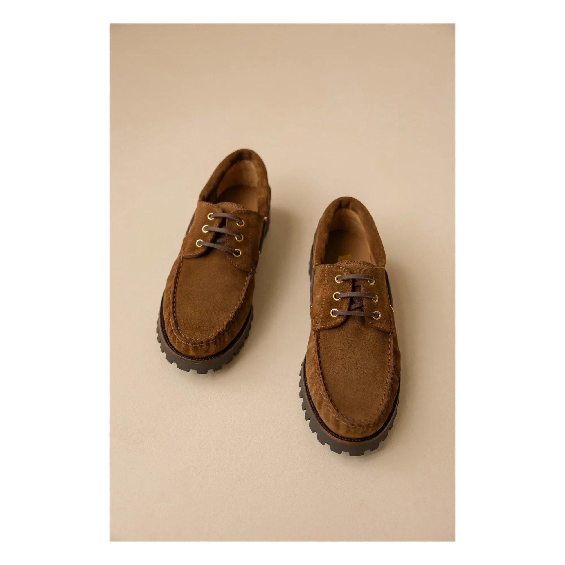 Bobbies - Betlem Suede Boat Shoes | Camel